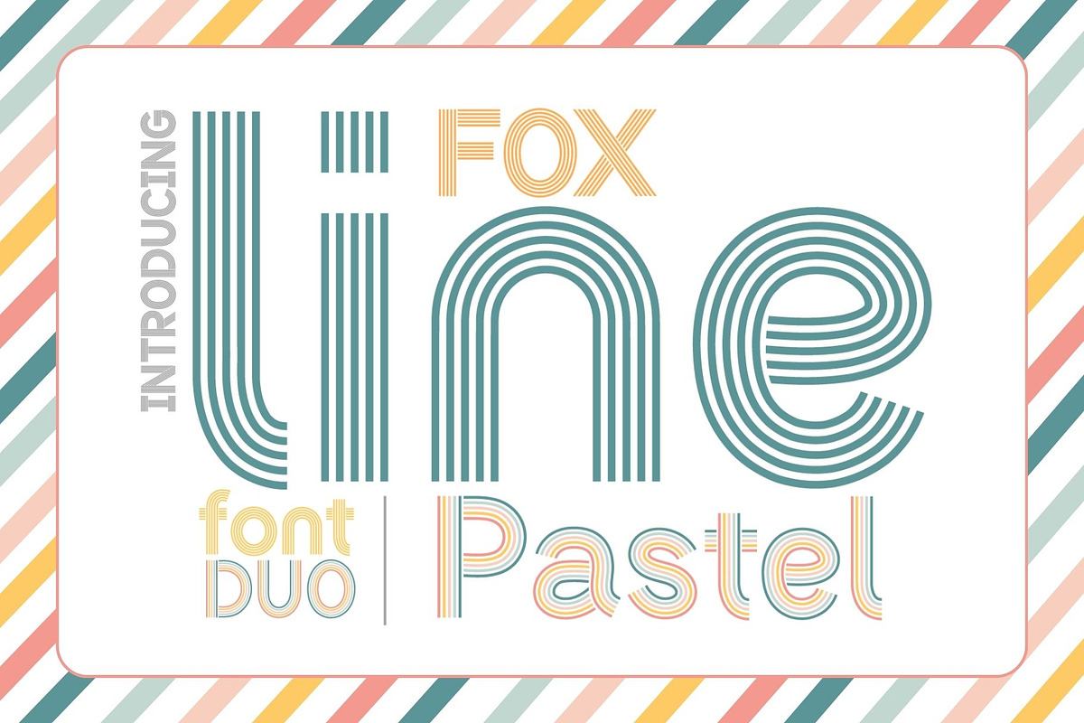 Fox Line Pastel &Fox Line Font Duo Free Download Free Download