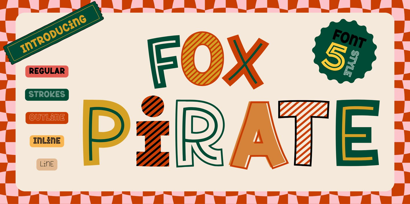 Fox Pirate Line Font Free Download