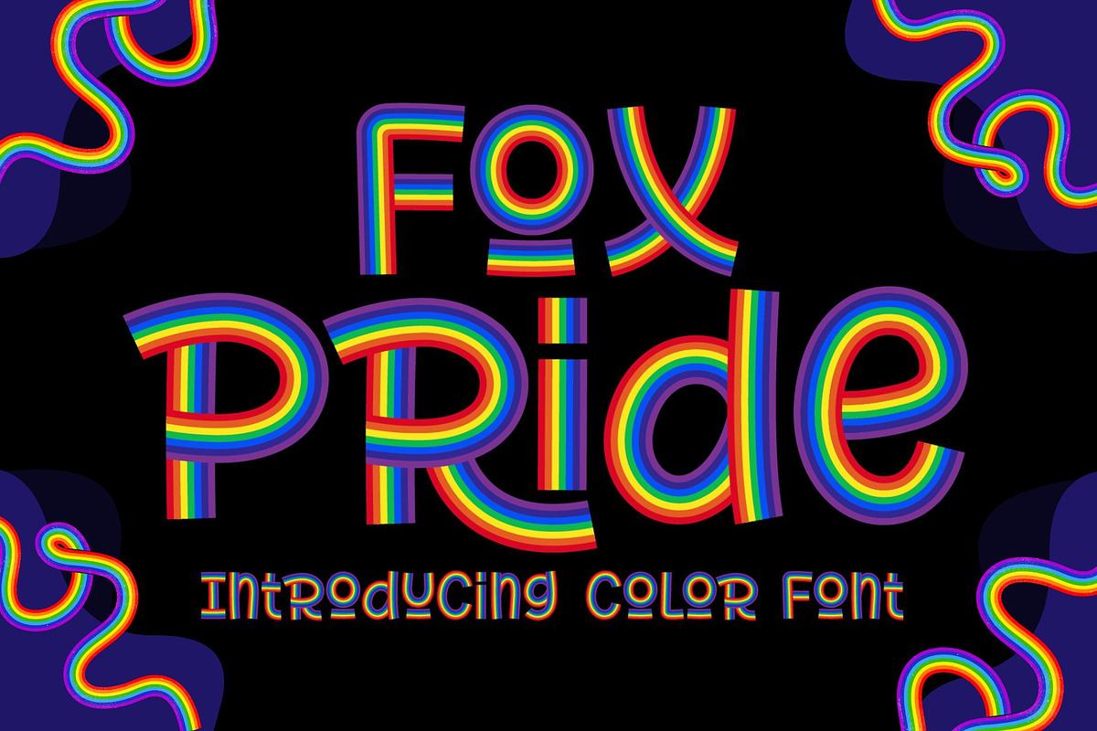 Fox Pride Color Font Free Download Free Download