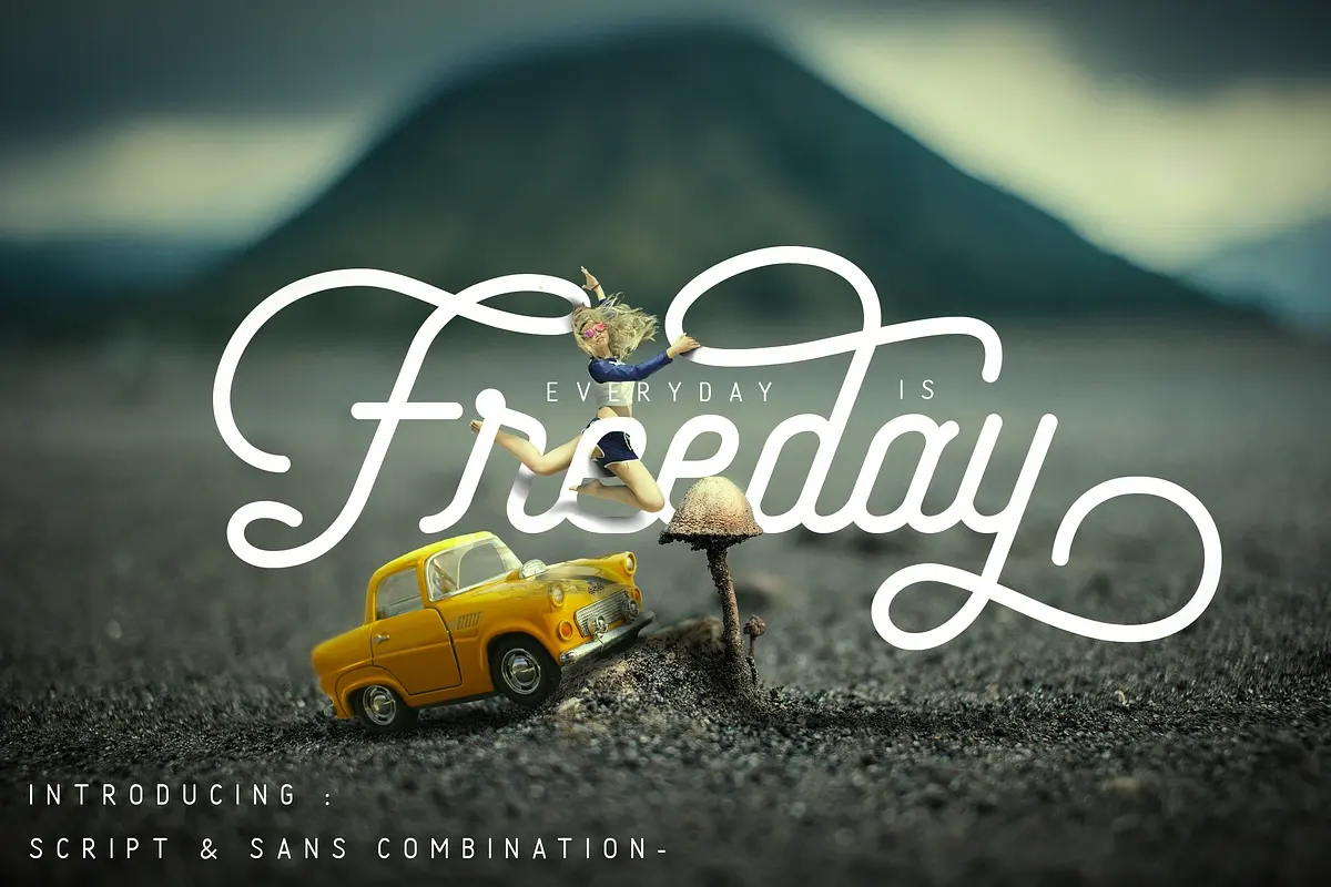 Freeday Script & Sans Font Free Download Free Download