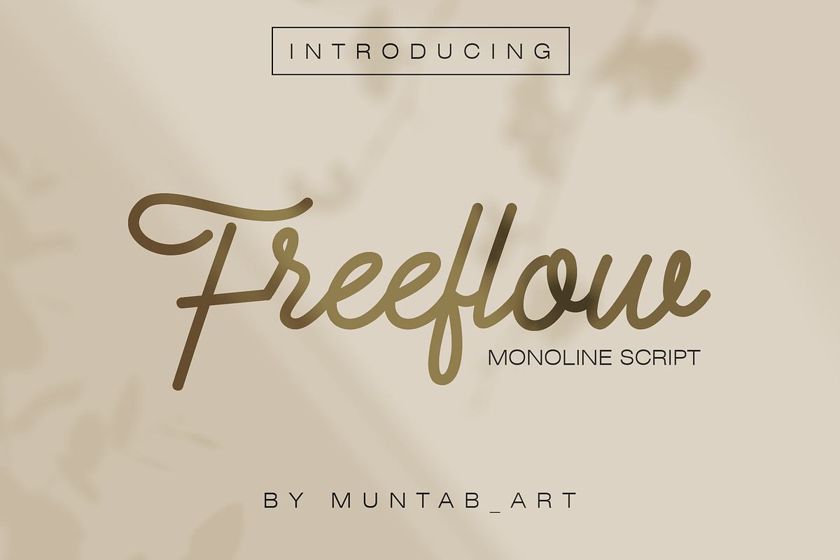 Freeflow Monoline Script Free Download Free Download