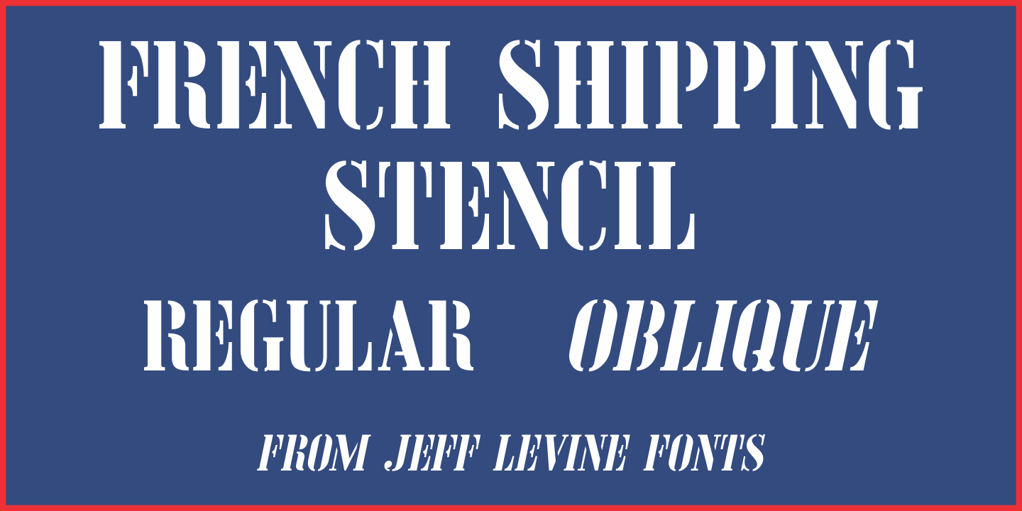 French Shipping Stencil JNL Free Download Free Download