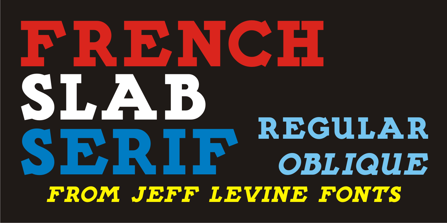 French Slab Serif JNL Free Download Free Download