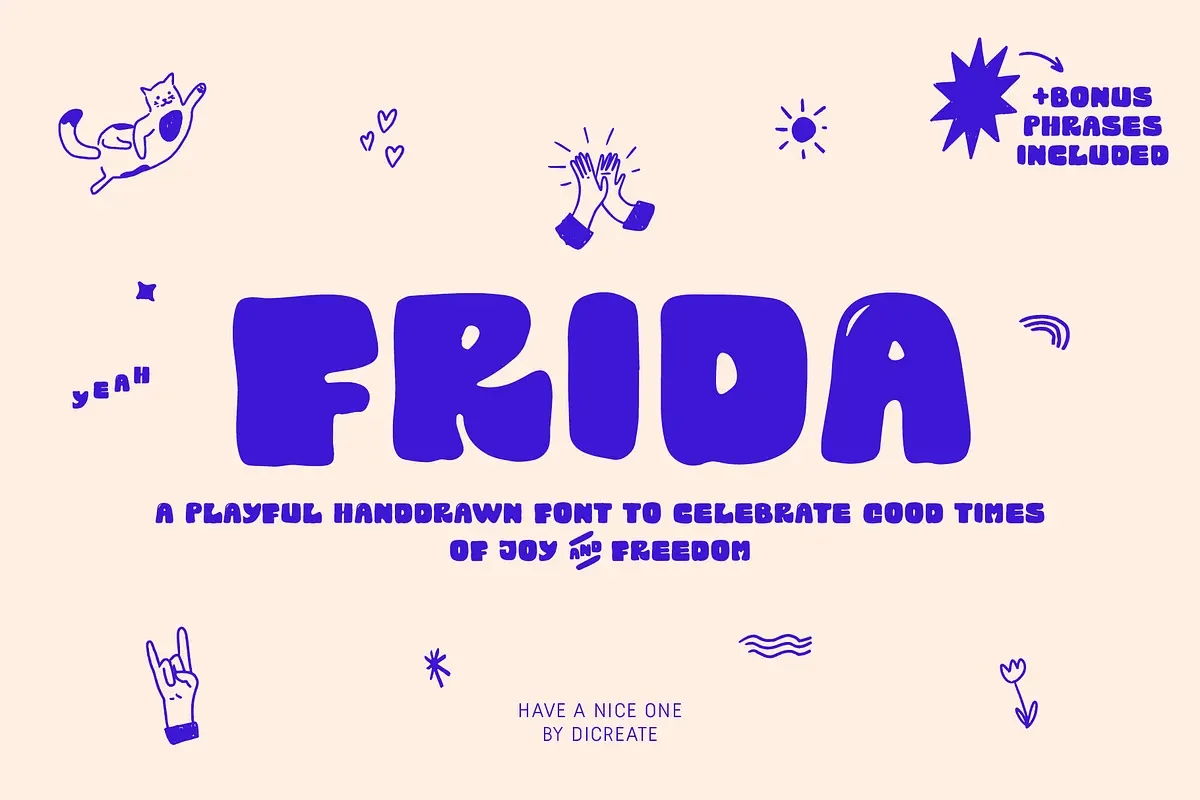 Frida - playful font Free Download Free Download