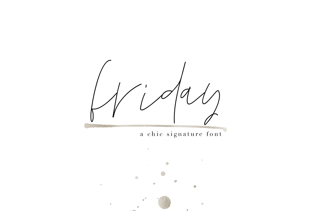 Friday - Chic Signature Font Free Download Free Download