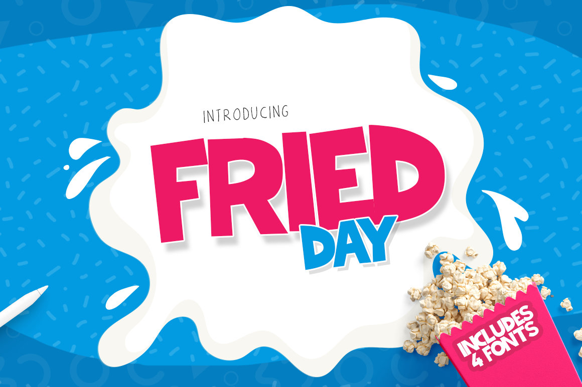 Fried Day Font Family (4 Font Set) Free Download