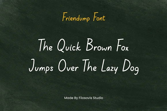 Friendump | Handwritten Font