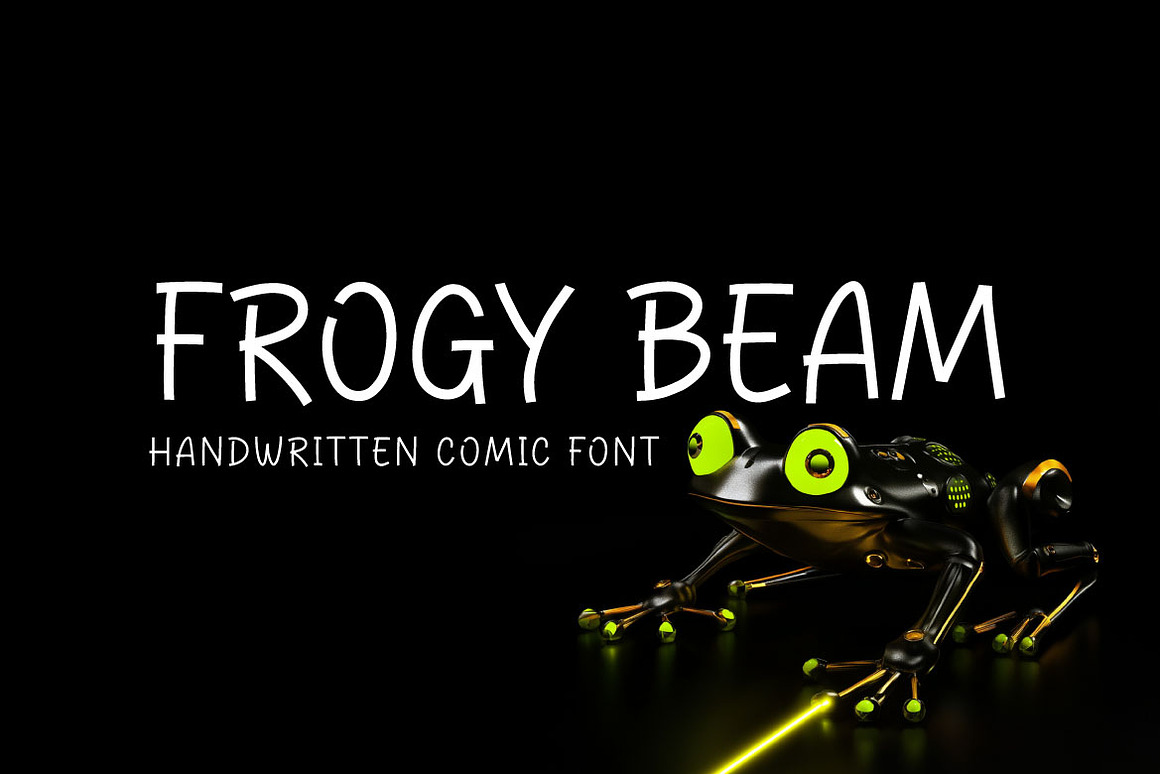 Frogy Beam - Handwritten Comic Font Free Download