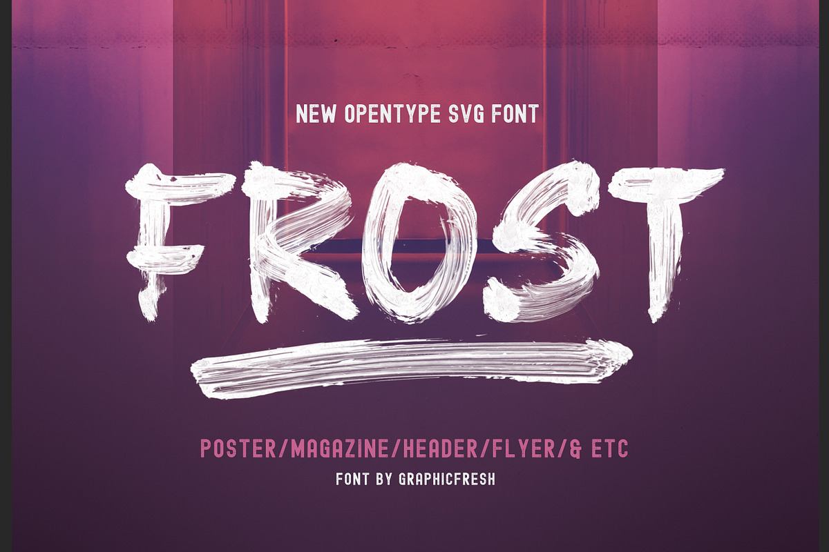 Frost SVG Font + Brushes Free Download Free Download