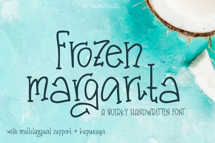 Frozen Margarita Font Free Download