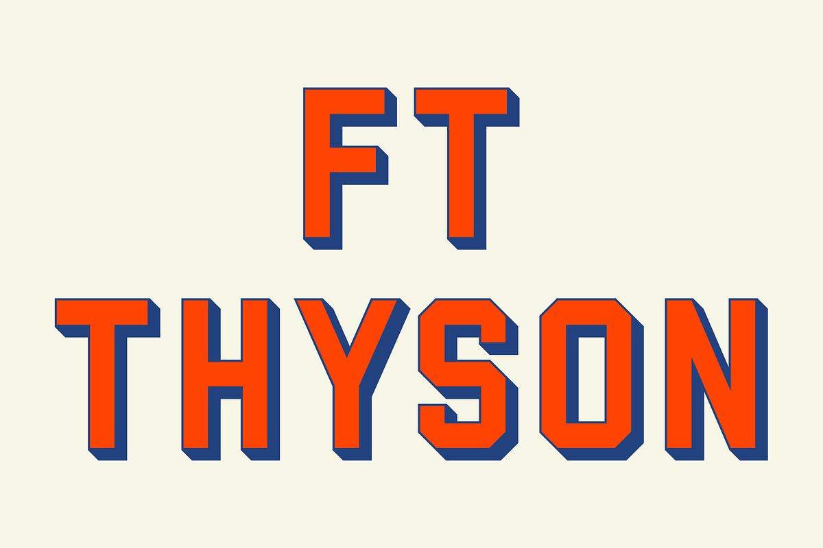 FT THYSON | MODERN SPORT FONT Free Download Free Download