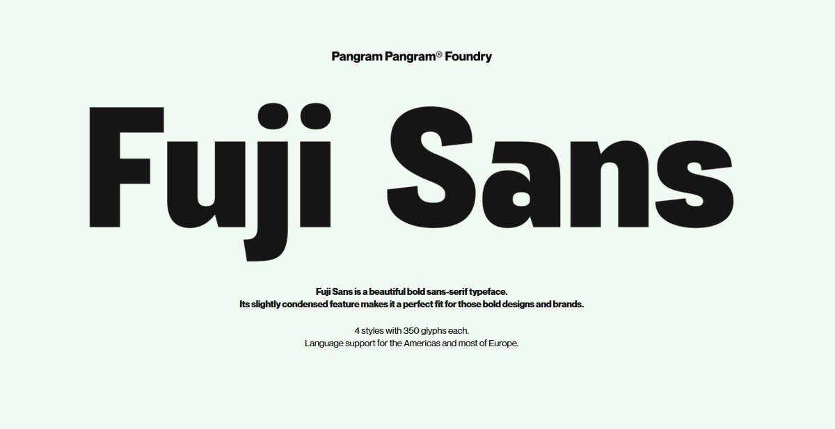 Fuji Sans Font Free Download