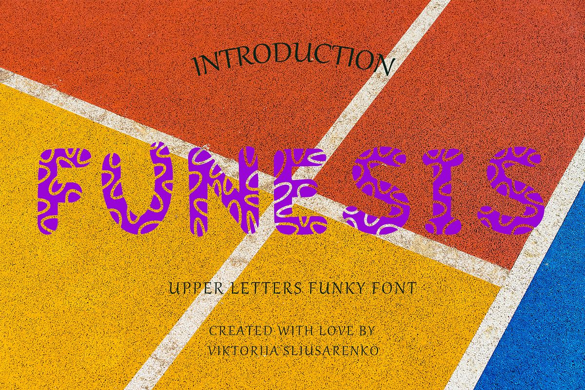 FUNESIS - upper letters font Free Download Free Download