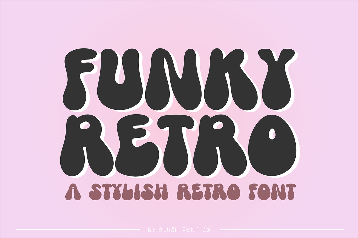 FUNKY RETRO Boho Bubble Font Free Download Free Download