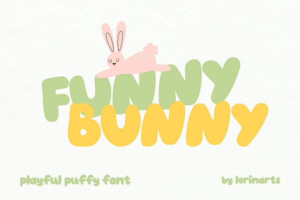 Funny Bunny playful handwritten font Free Download Free Download