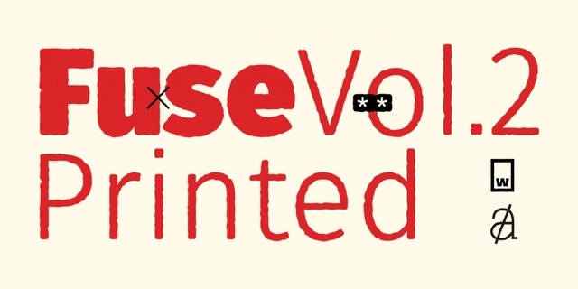 Fuse V.2 Printed Font Free Download