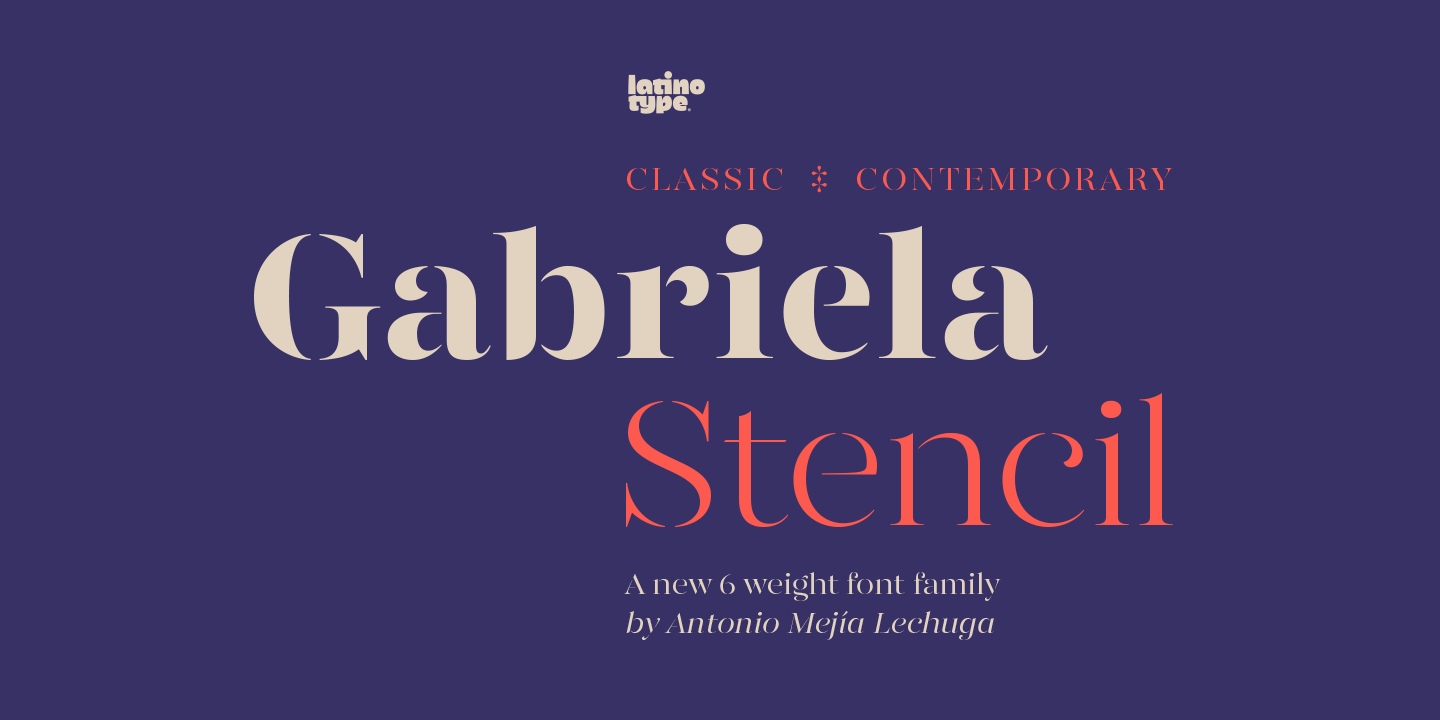 Gabriela Stencil Font Free Download