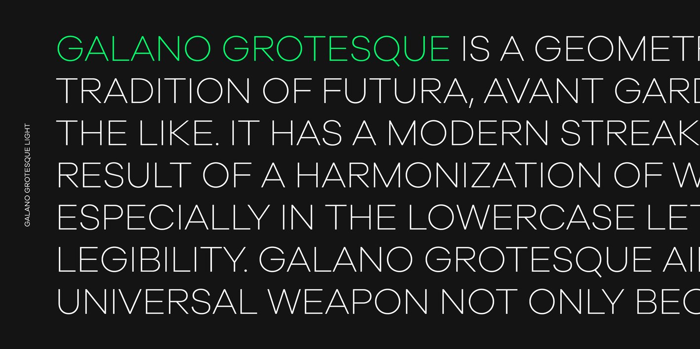 Galano Grotesque Font Free Download