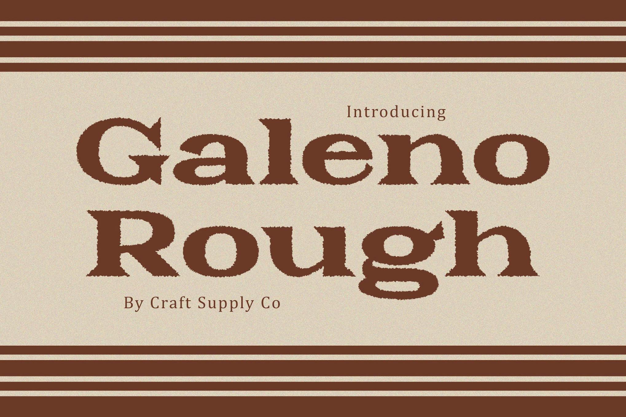 Galeno Rough Font Free Download