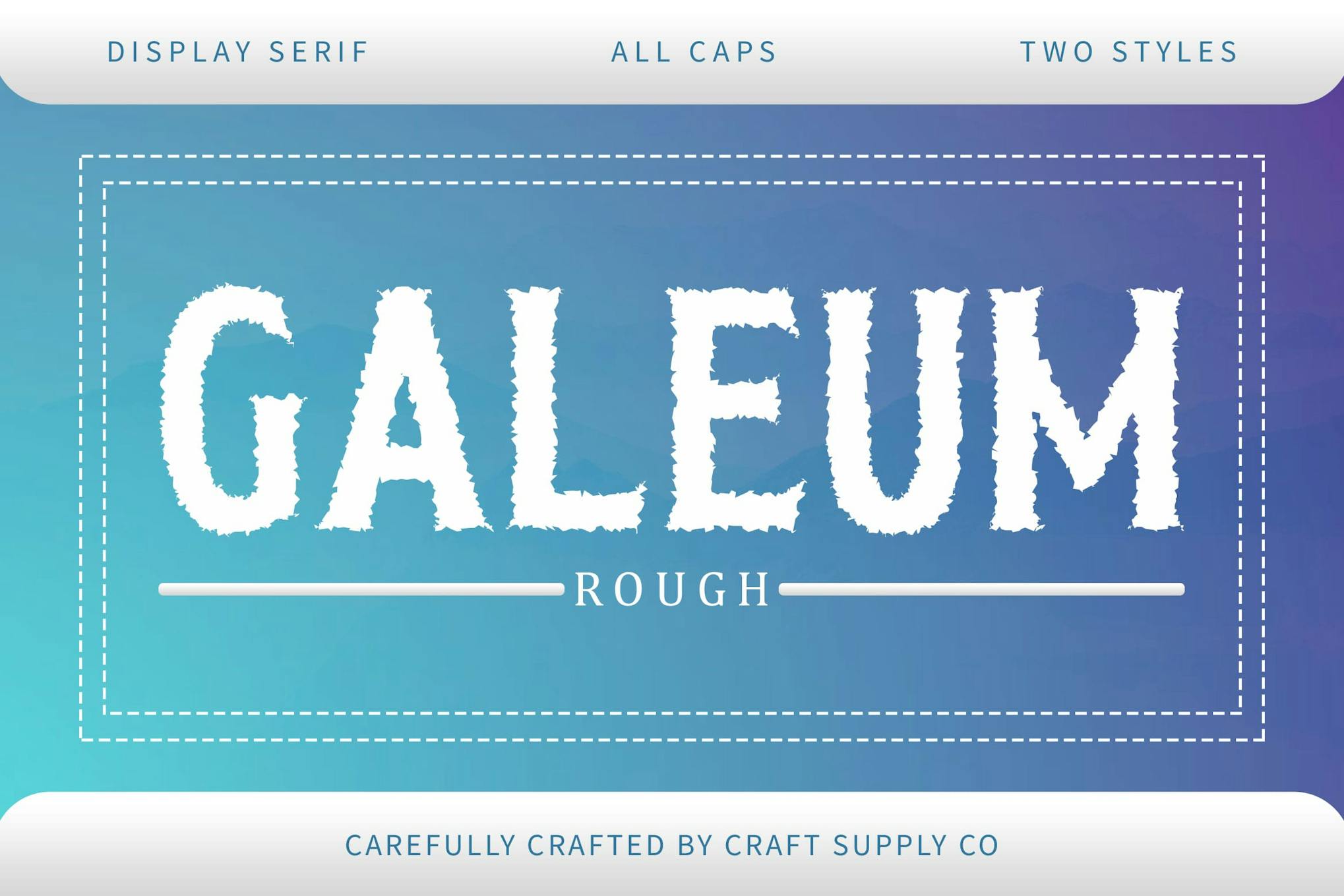 Galeum Rough Font Free Download