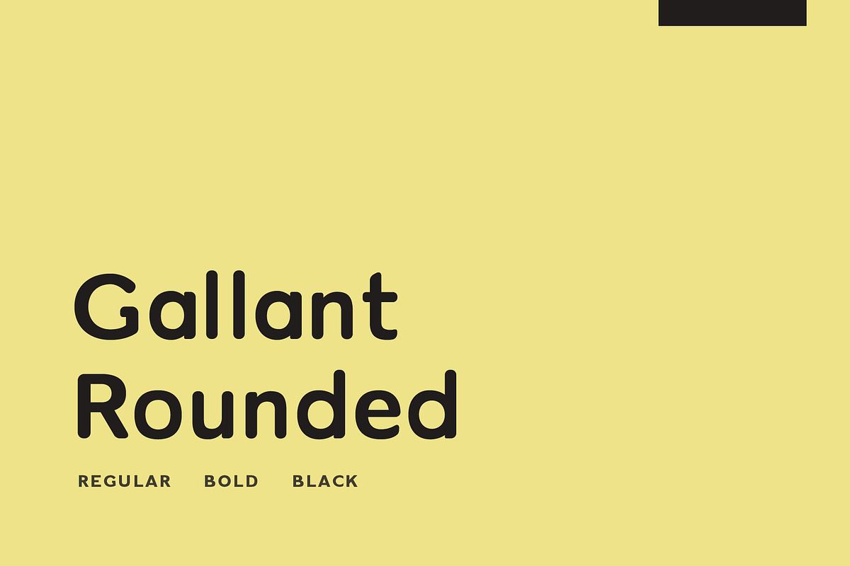 Gallant Rounded - Geometric Typeface Free Download Free Download