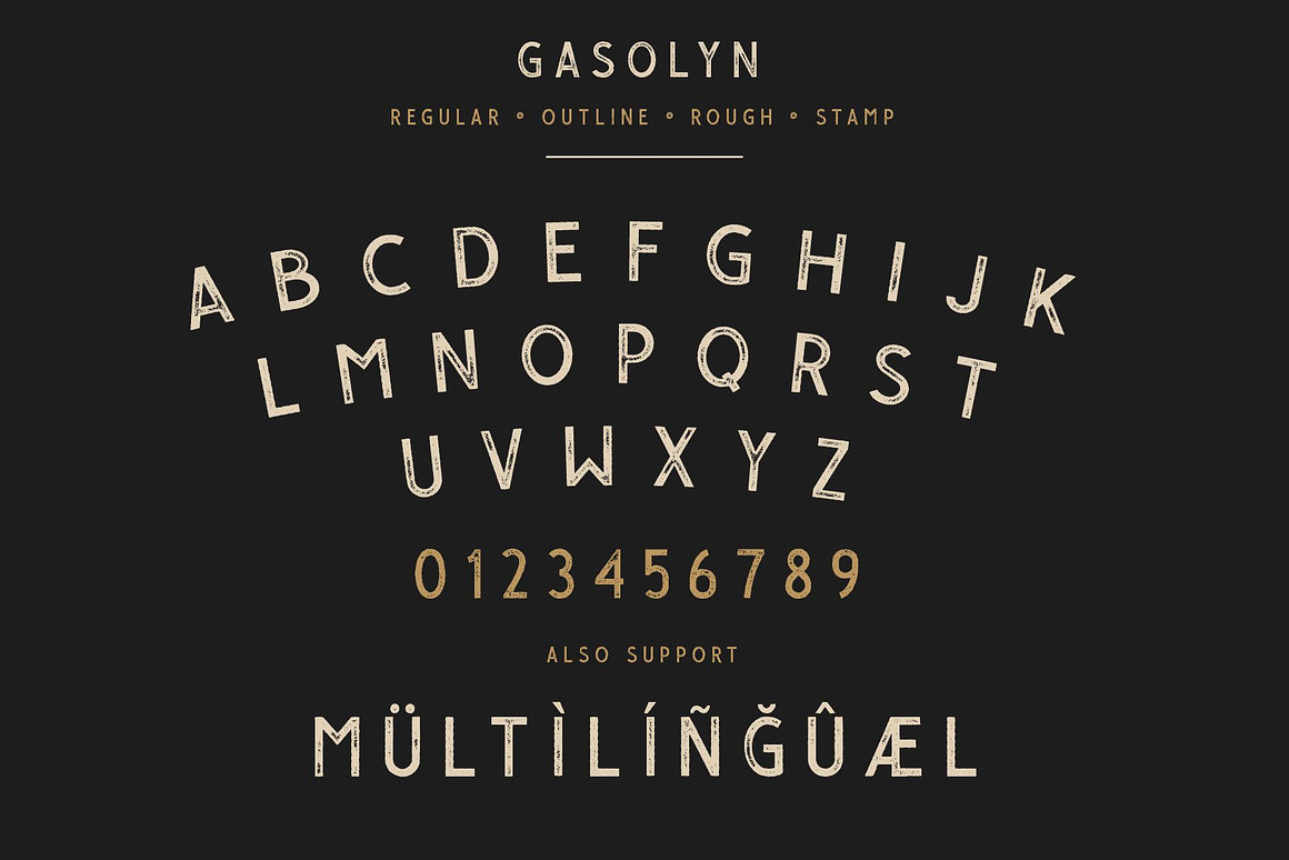 Gasolyn Font Family + Extras Free Download