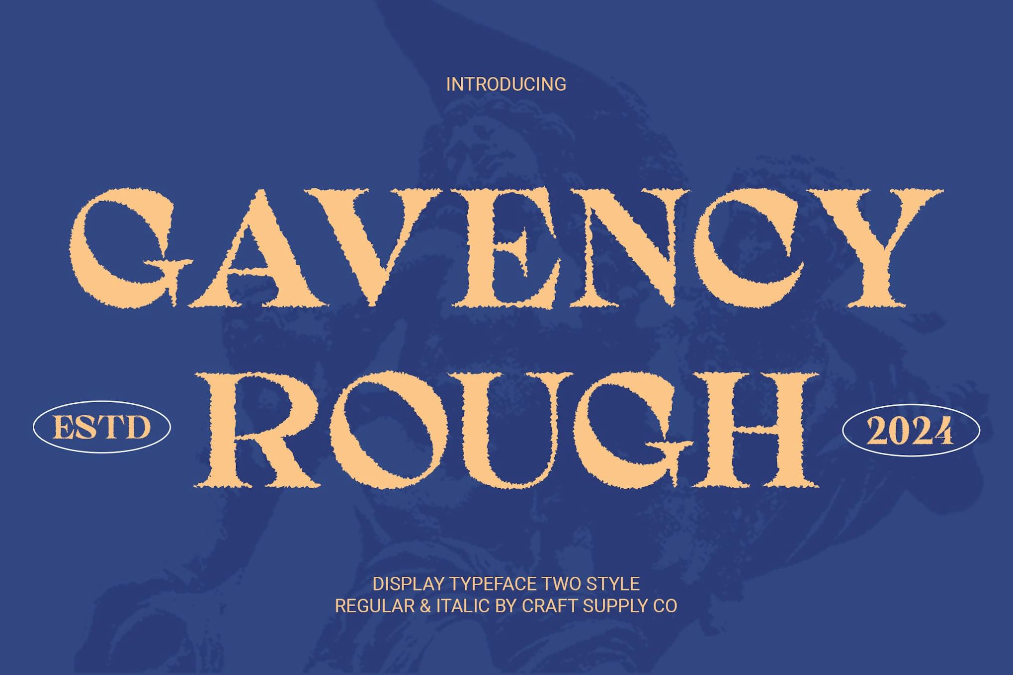 Gavency Rough Font Free Download