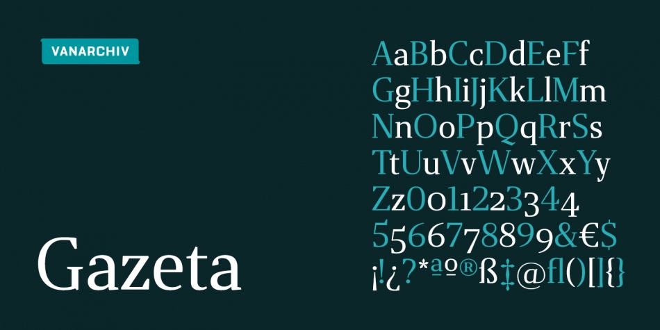 Gazeta Font Free Download