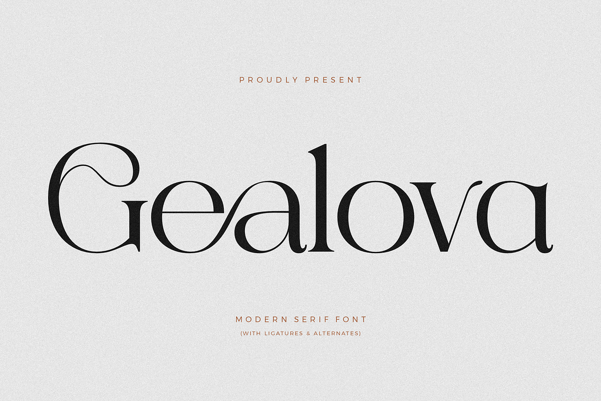 Gealova Modern Serif Font Free Download Free Download