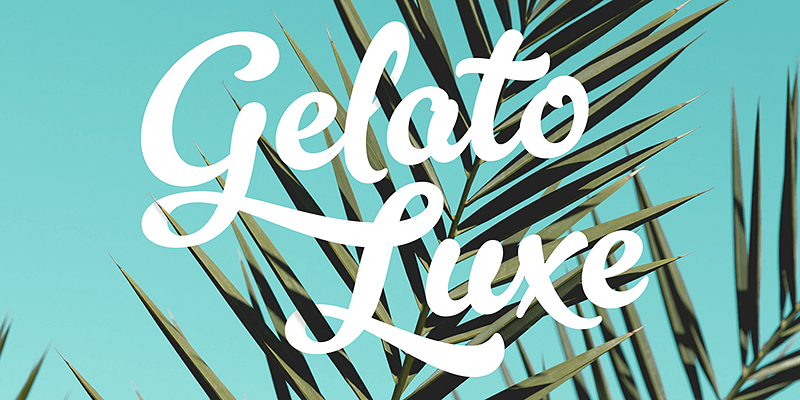 Gelato Luxe Font Free Download Free Download