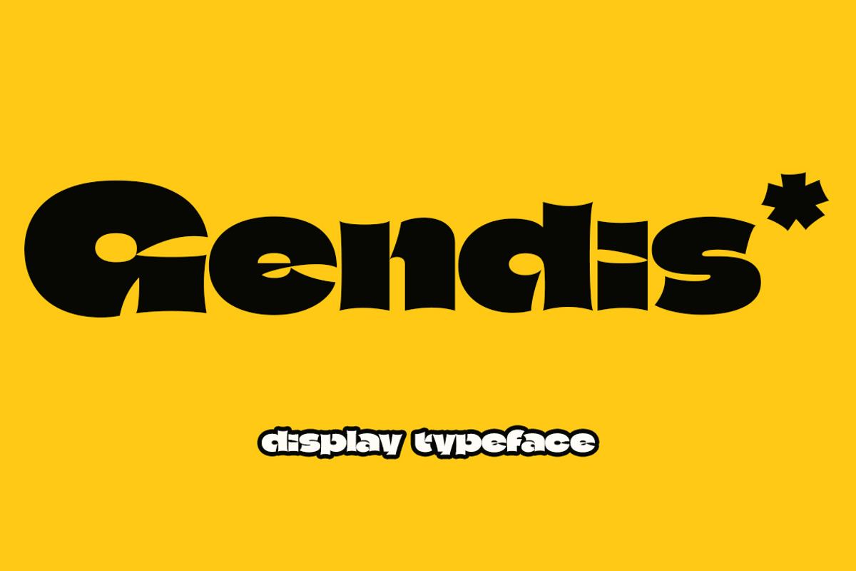 Gendis | Display Typeface Free Download Free Download