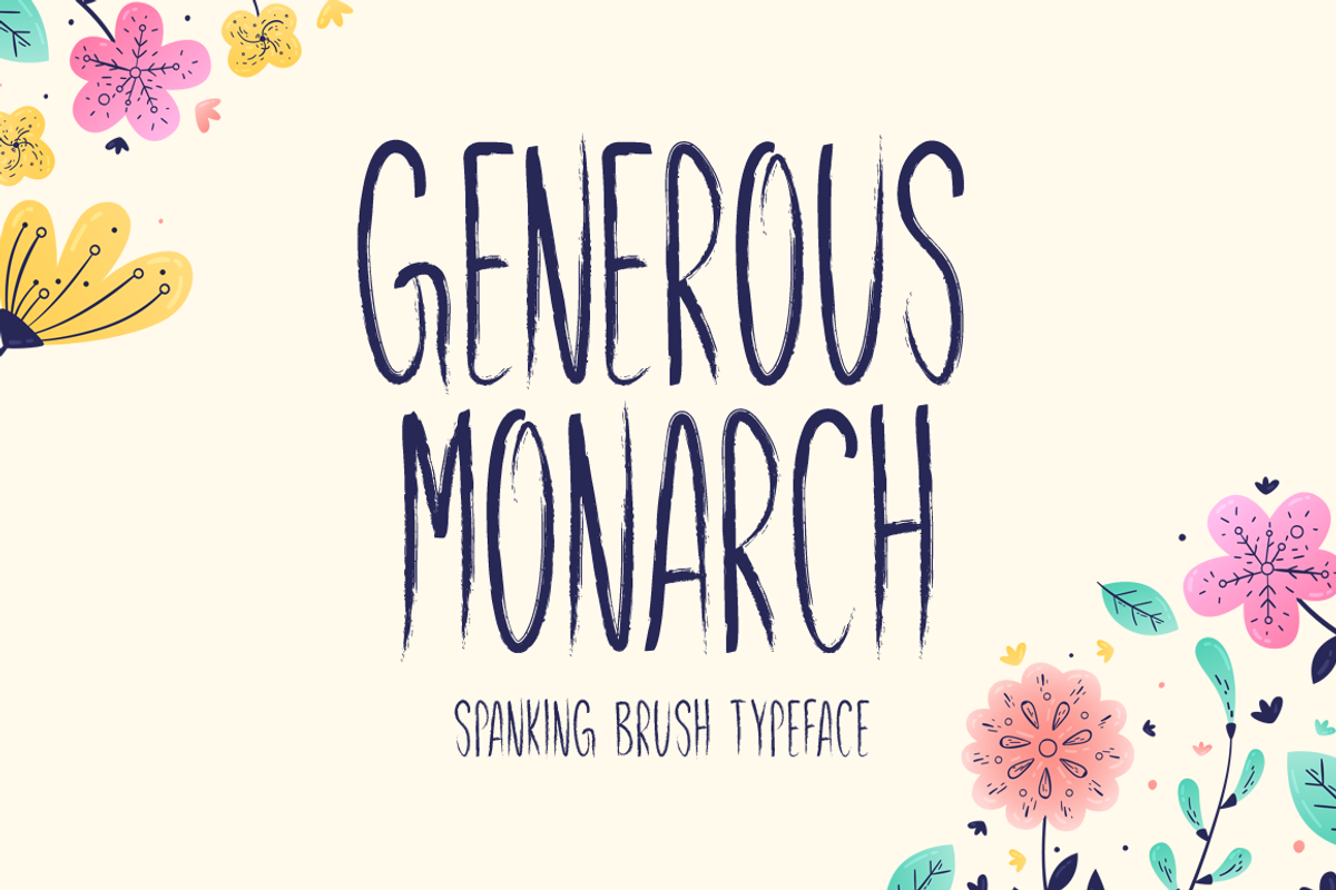 Generous Monarch Typeface Free Download Free Download