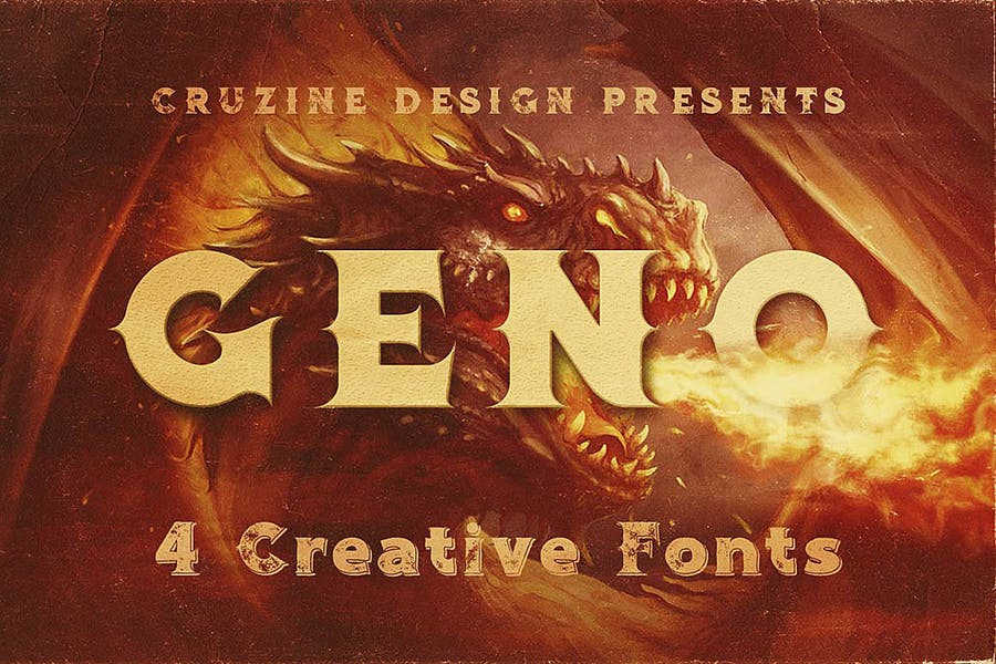 Geno Typeface Font Free Download