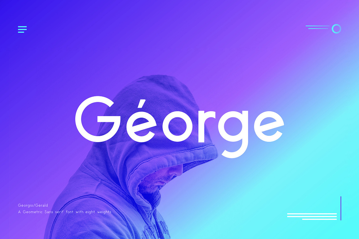 George Sans Geometric Typeface Free Download