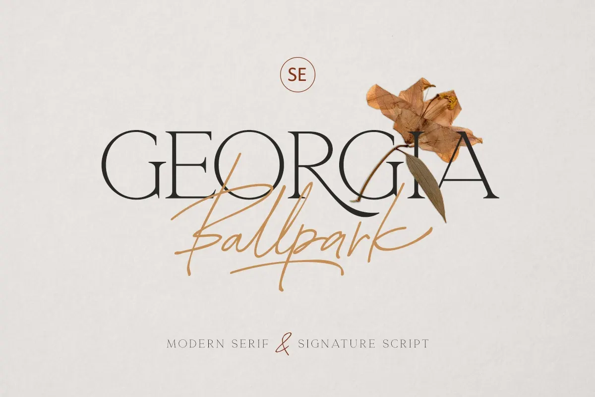 Georgia Ballpark - FONT DUO Free Download Free Download