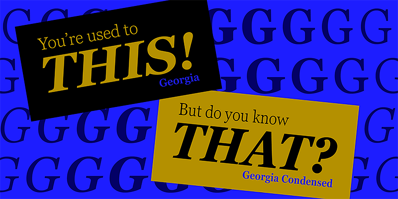 Georgia Pro Font Free Download