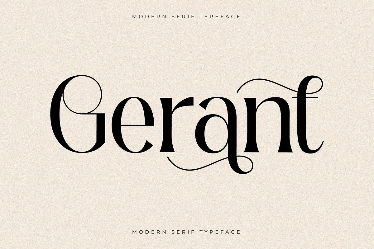 Gerant Modern Serif Typeface Free Download Free Download