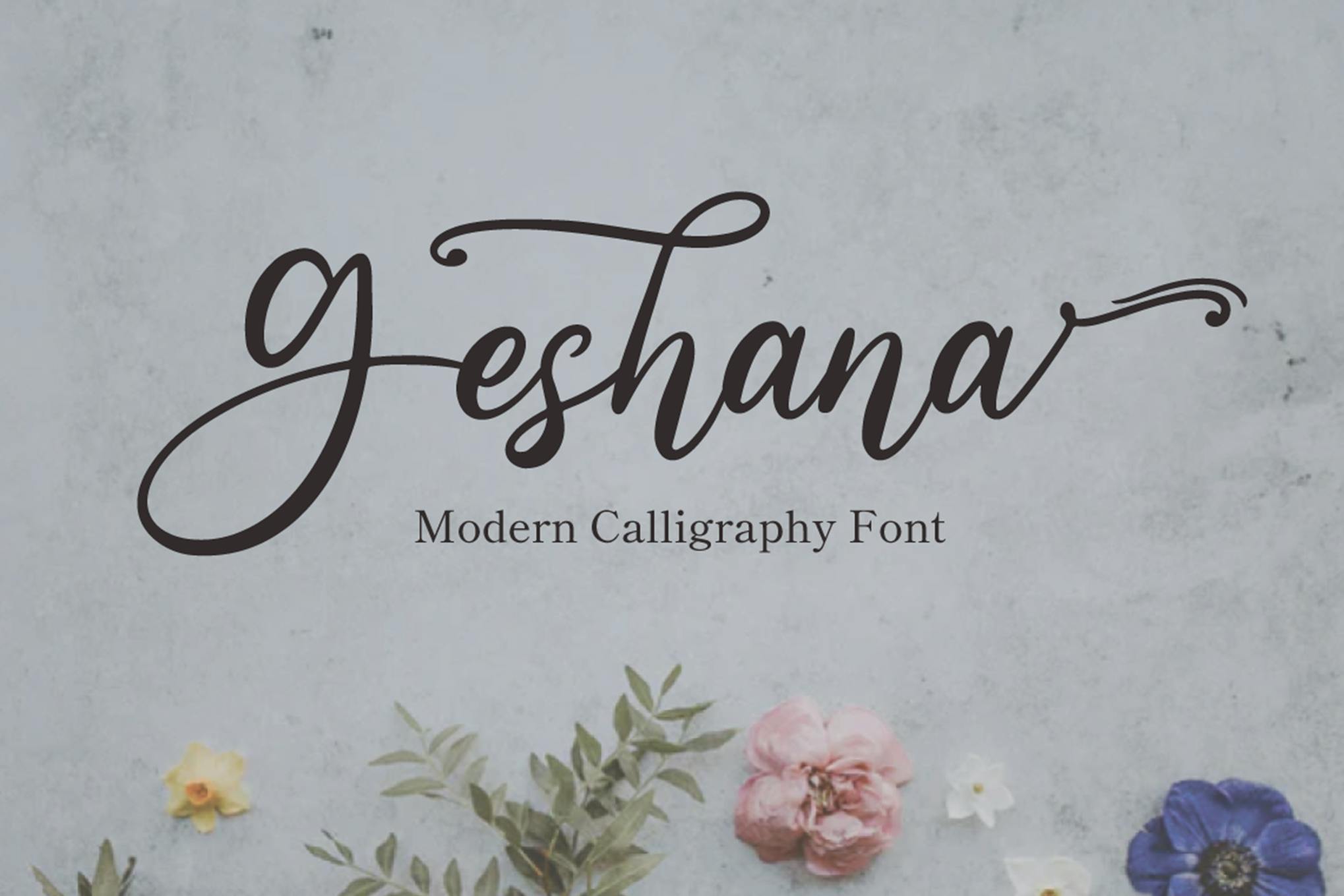 Geshana - Wedding Font Free Download