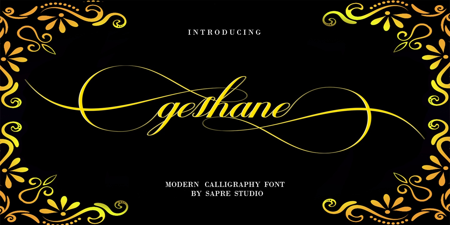 Geshane Script Font Free Download