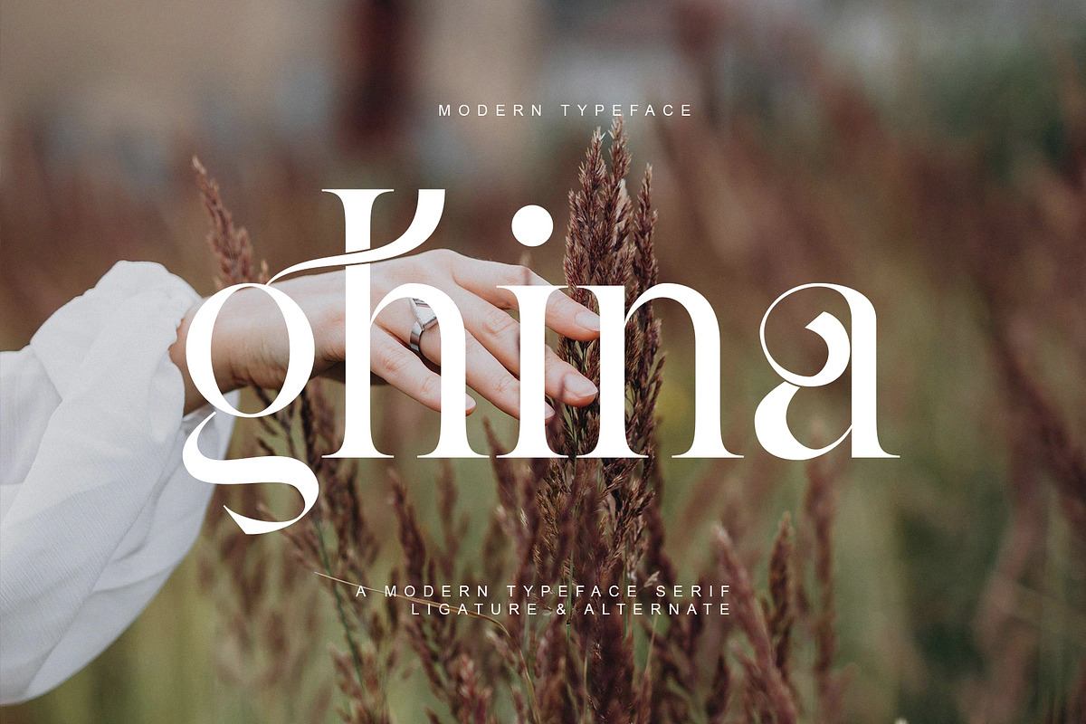 Ghina Ligature Serif Typeface Free Download Free Download