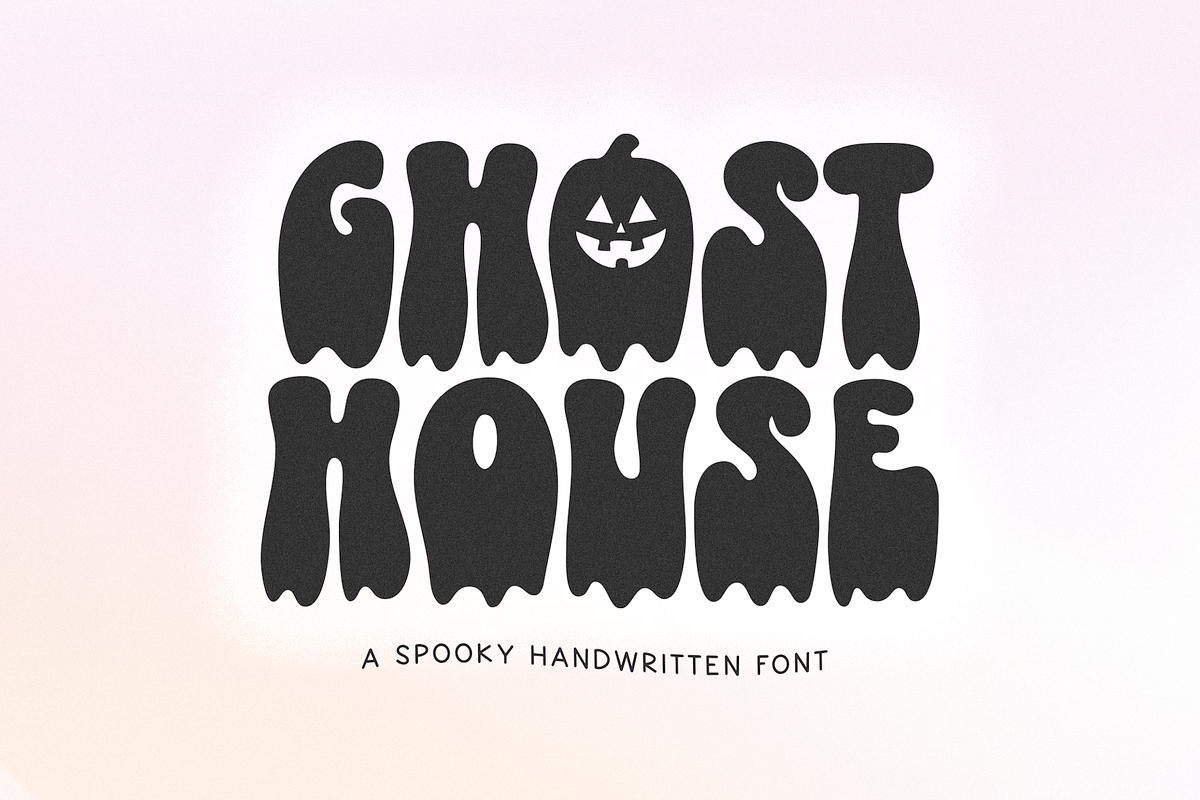 Ghost House | Retro Drip Font Free Download Free Download