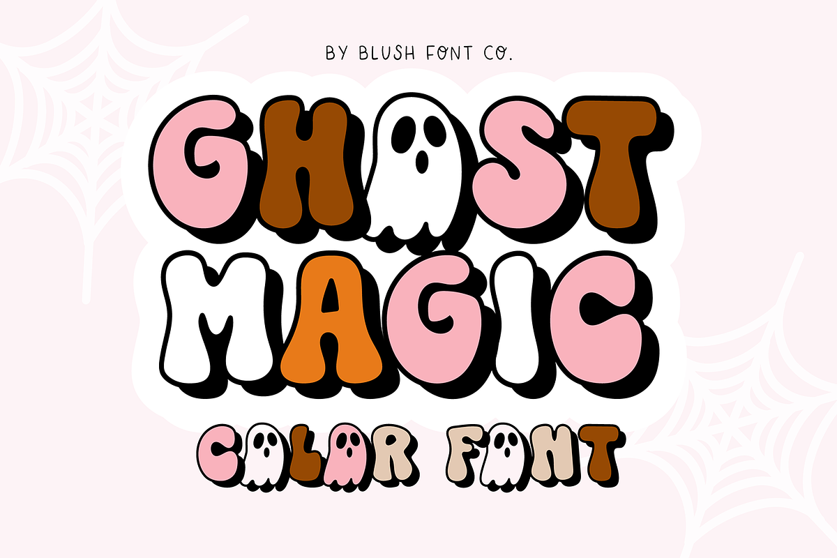 GHOST MAGIC Color Font Halloween Free Download Free Download