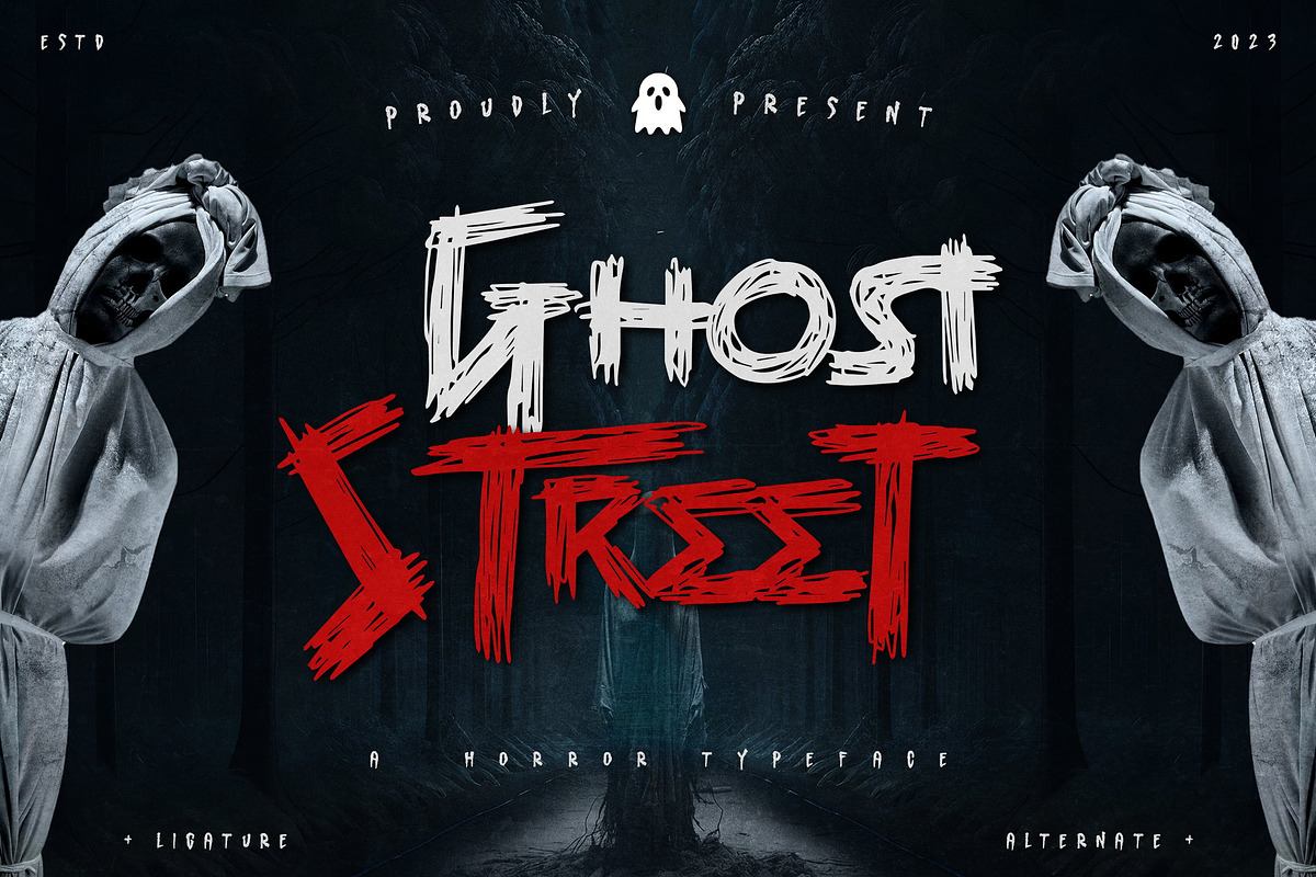 Ghost Street - A Horror Typeface Free Download Free Download