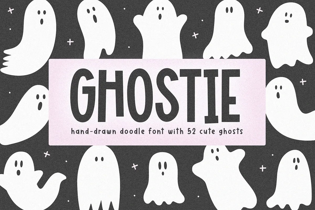 Ghostie | Halloween Doodle Font Free Download Free Download