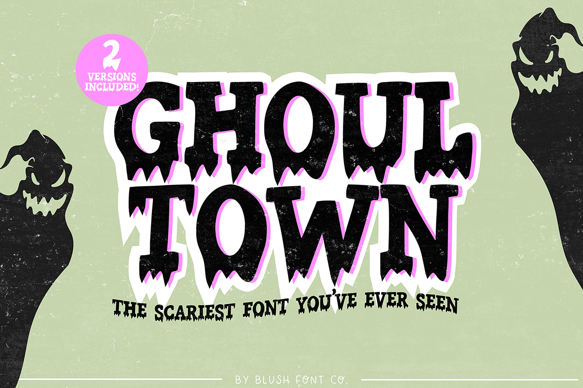 GHOUL TOWN Halloween Drip Fonts Free Download Free Download