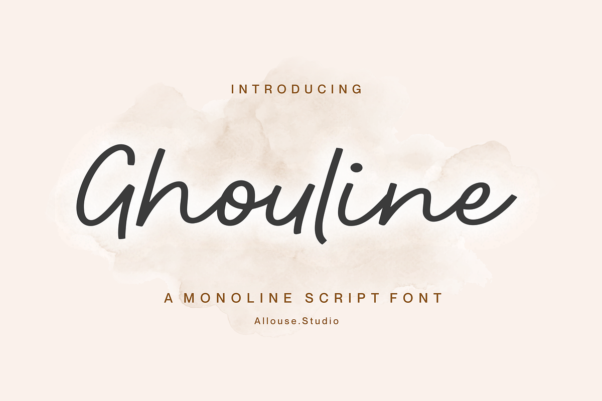 Ghouline A Monoline Script Font Free Download Free Download