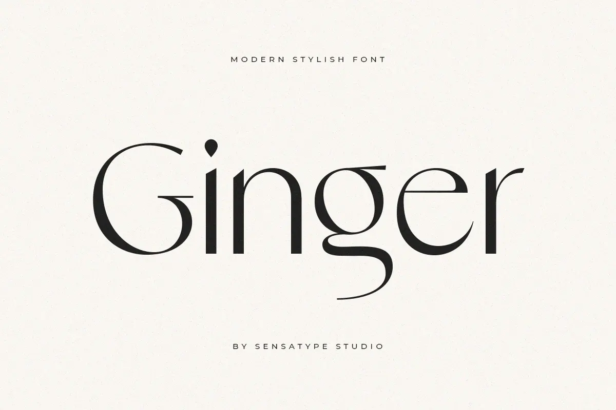 Ginger - Modern Stylish Font Free Download Free Download