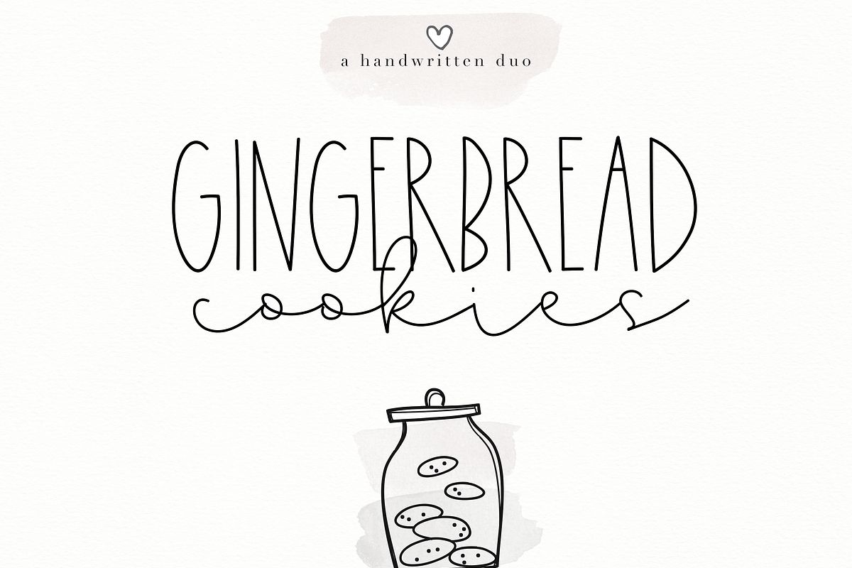 Gingerbread Cookies - A Font Duo Free Download Free Download