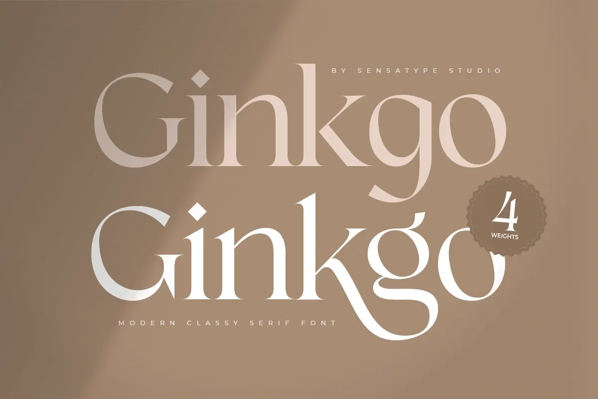 Ginkgo - Modern Classy Serif Font Free Download Free Download