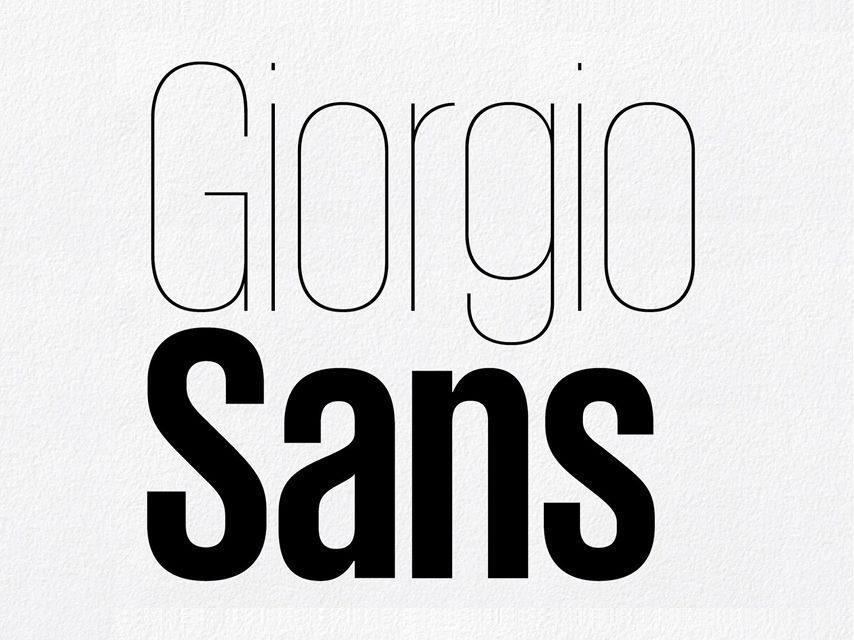 Giorgio Sans Family Font Free Download